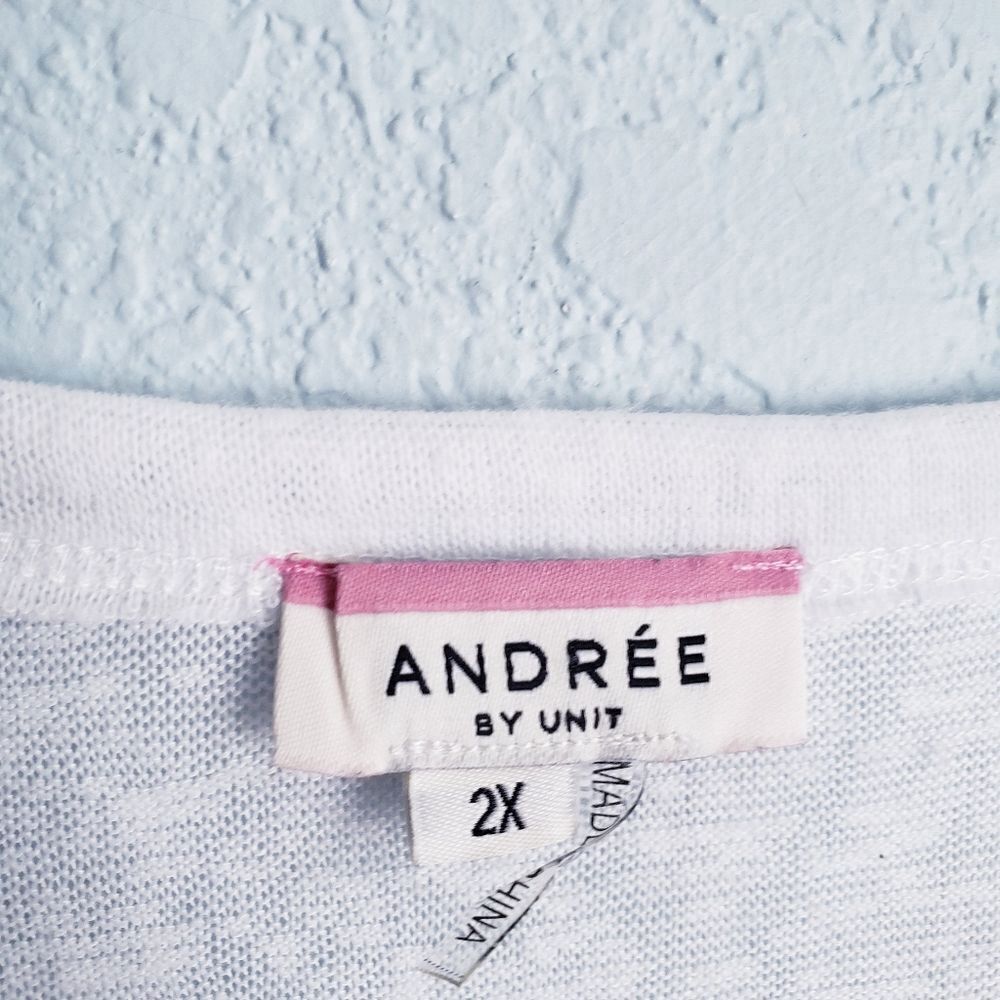 Andree By Unit Bohemian Mixed Media Long Sleeve T… - image 4